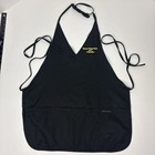 Waffle House Apron Lot Of 3 Black Unisex Uniform Tie Waist Embroidered Pockets
