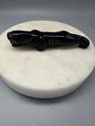 Vintage Mid-century Modern Black Panther Redware Ceramic Figurine Japan 5 5 