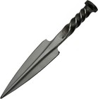 Spearhead Dagger   10in Overall Full Tang Carbon Steel Blade   Leather Sheath 