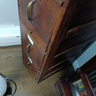 Antique Oak File Cabinet Globe 1900 s 4 Drawer Standard Size Refinished Restored