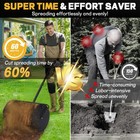 Compost Spreader 24 Inch Peat Moss Spreader With Adjustable U-shaped Handle