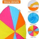 6ft Rainbow Parachute Toy For Kids     Indoor   Outdoor Play With Handles