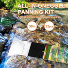 Gold Panning Kit With 50  Gold Sluice Box For Gold Mining  Gold Mining Tools Inc