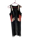 Shyanne Patchwork Suede Set Skirt Vest Boho Hippie Western Cowgirlcore Fringe S