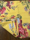 April Cornell 6 Piece Napkin Set Cottage Garden Floral 100  Cotton 16x16 Square