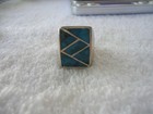A Fine Old Vintage Hand Made Sterling Silver Navajo Indian Turquoise Ring