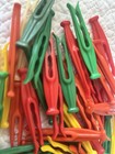 Vintage Plastic Clothes Pins Lot Of 42 Large Vintage Clothes Pins Lot Colorful