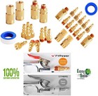 15pc1 4  Npt Female Male Quick Connect Industrial Air Coupler Plug Fittings Kit