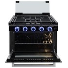Recpro Suburban 17  Rv Stove Oven W  Air Fryer 3 Burner Propane Range Black