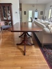 1940s Duncan Phyfe-style Dining Table     Black Walnut     75 By 42 Inches