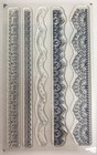 Stampin Up Delicate Details Clear Cling Stamp Set Borders Lace Scalloped