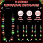 Christmas Lighting Up Necklace  1pcs 18 1 Inches  Multiple Colors