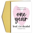 Funny Card  One Year Anniversary Card For Boyfriend Girlfriend  1st Anniversary