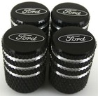 4 Ford Tire Valve Stem Caps For Car  Truck Universal Fitting Black Free Shipping