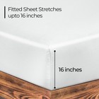 300 Thread Count 100  Long Staple Combed Cotton Fitted Sheet Full - Super Sof   