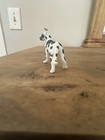 Vintage Miniature Black And White Ceramic  Great Dane Figurine 1 5   t