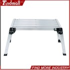 Findmall Aluminum Step Stool Non-slip Folding Work Platform 330lb Drywall Ladder