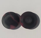 Vintage Purple   Pink Impressed Vegetable Ivory Buttons 1 1 8  Pair Of 2 
