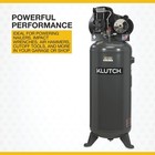 Klutch 60-gallon Single-stage Vertical Air Compressor  3 7 Hp  230 Volts