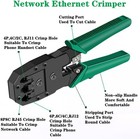Network Tool Kit For Cat5 Cat5e Cat6  11 In 1 Portable Ethernet Cable Crimper Ki