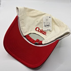 Coca Cola-off White red Polar Bear Heart Osfm Adjustable Hat cap-nwt
