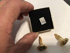 Vintage 1 10 10k Gold Service Award Gm Fisher Body Pin   Cuff Links