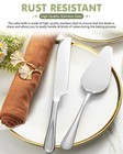 Premium Silver Cake   Pie Server Set   Serrated Knife   Spatula For Desserts