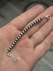 Sterling Silver Native American Sw 5mm Navajo Pearl 4   -6    Chain Extender  925