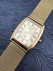 Gold Dial Vintage Seiko Slim Quartz Men   s  Wrist Watch