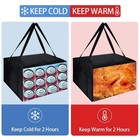 Insulated Pizza Delivery Bag For Carry Hot  20  X X 20 X 20 X 14  Black