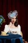 Cizoe Women s Kentucky Derby Fascinators Tea Party Hat One Size  A-light Blue 