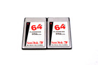 Lot Of 2 Sandisk Sdp3b 64mb Flashdisk Pcmcia Pc Card