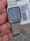 Casio Mtp-b185d-2a1vdf Men   s Watch Blue Dial Stainless Steel Date Wr50m