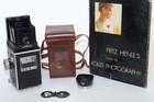 Rolleiflex 3 5mx Evs 6x6cm Tlr Camera  Tessar 75mm F3 5 Lens  Case  Hood  Cla  d