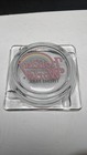 Vintage Holiday World Amusement Park  Glass Ashtray  Santa Claus  Indiana  Rare