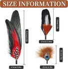 12pcs Hat Feathers Assorted Natural Feathers For Hats Colorful Real Feathers