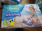 Pampers Splashers Swim Pants Small med large Sizes Lot Of 9