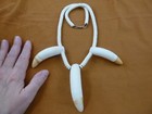 G157-35  Up To 4-1 4  Huge Gator T  th Water Buffalo Necklace Alligator Teeth