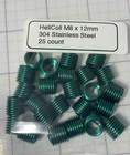 Pack Of 25 M8 X 12mm Helicoil Plus  Free Running  304 Stainless Steel