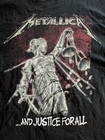 Metallica And Justice For All Adult Xl T-shirt Black Heavy Metal Official