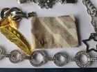 Junk Drawer Lot Jewelry Accessories Vtg Mod 43 Items 2 Lbs Eclectic Boho Mixed