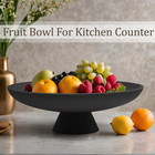 Large Decorative Bowl  Modern Resin Pedestal Bowl For Home Decor  Stylish Fruit