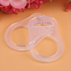 10pcs Multi Silicone Clear Baby Dummy Pacifier Holder Clip Adapter For Rings Lli
