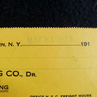 Antique 1923 Freight Receipt Shipping 3 Caskets Auburn N y  General Freighting