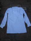 Reenactor 18th C Colonial Mens Ruffle White Dress Shirt New Chest 44 Long Sleeve