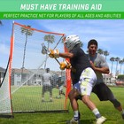 Gosports Regulation Size 6  X 6  Portable Lacrosse Net - Bow Style Frame W case