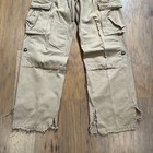 Vintage Lucky Brand Pants Mens 32 Brown Military Paratrooper Cargo Pockets Army
