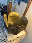 Brass Seashell Clamshell Planter Vase Heavy Scallop Sea Nautilus Cache Pot Vtg