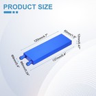 2pcs Aluminum Water Cooling Block 40x120x12mm Liquid Cooler Heat Sink  Blue