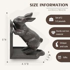 Decorative Book Ends Cast Iron Cute Bunny Bookends vintage Heavy Duty Book Ends